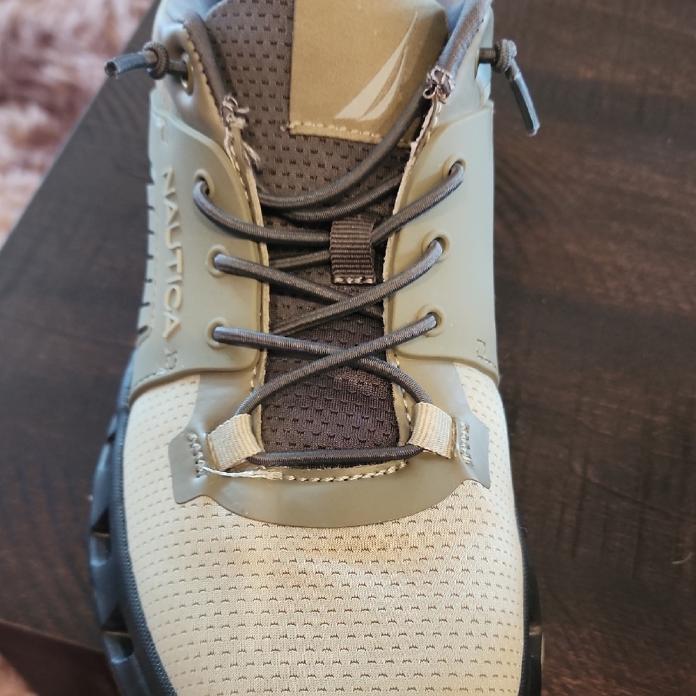 Nautica Men's Athletic Shoes - Cream and Gray - Picture 6 of 6